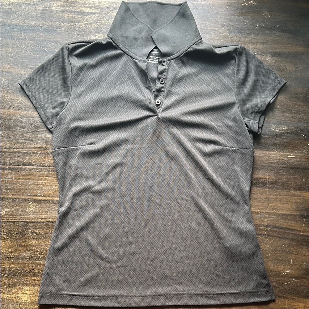 Adidas Black Golf Polo Performance Shirt, Climacool, Short Sleeves, size S